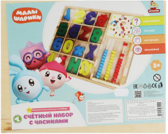 Игрушка деревянная «Счётный материал с часами» - Фото 5
