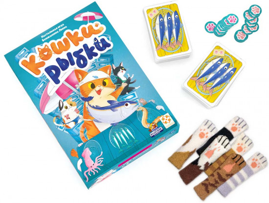 Игра настольная «Кошки-рыбки»
