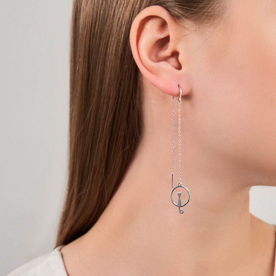 Серьги из серебра