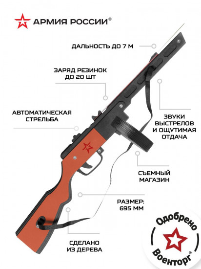 Резинкострел «ППШ»