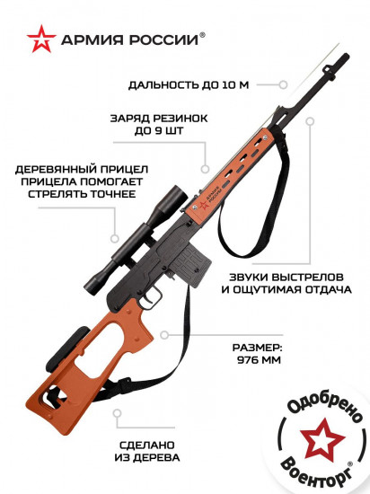Резинкострел «СВД снайперская винтовка»