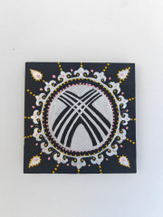 Картина ручной работы «Танец казахского орнамента» - Фото 1