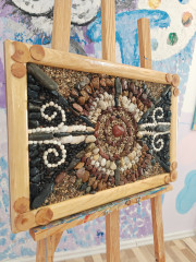 Картина ручной работы «Дүниенің төрт жағы» - Фото 1