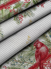 Комплект полотенец вафельных «Red bird» - Фото 2