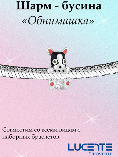 Шарм из серебра с эмалью