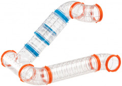 Набор прямых, поворотных и Т-образных туннелей для хомяков - Фото 2