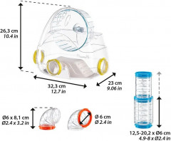 Спортзал и набор туннелей для хомяков - Фото 1