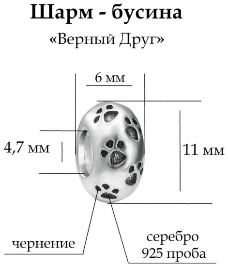 Шарм из серебра