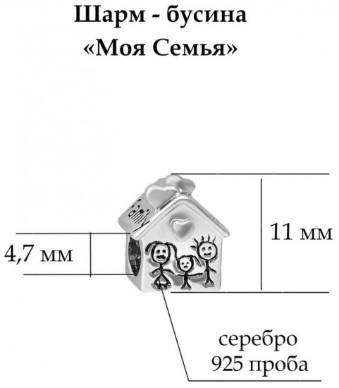 Шарм из серебра