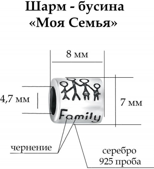 Шарм из серебра