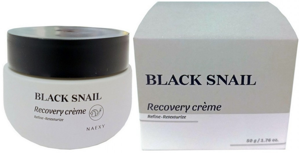 Крем для лица с муцином черной улитки «Black Snail Recovery Creme» | NAEXY | Фото 1