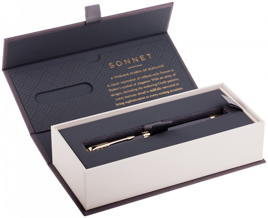 Ручка шариковая «Sonnet Black Lacquer GT»