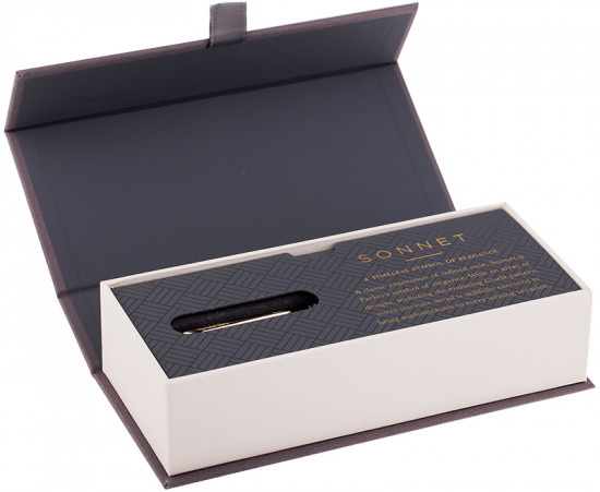 Ручка шариковая «Sonnet Black Lacquer GT»