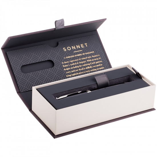 Ручка шариковая «Sonnet Black Lacquer CT» (черная)