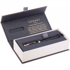 Ручка перьевая «Sonnet Matte Black GT» - Фото 2