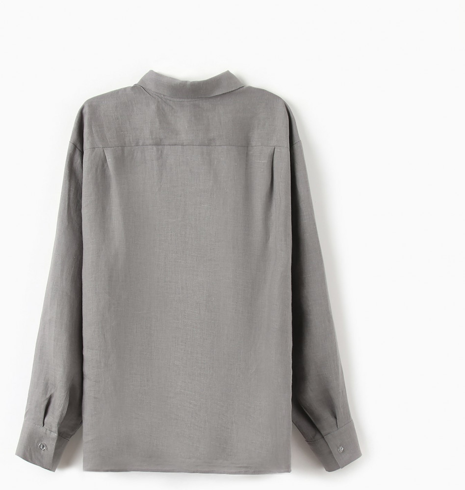 Рубашка мужская | Linen | MIST | Фото 8