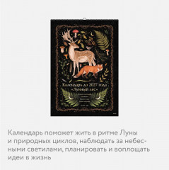 Календарь настенный до 2027 года «Лунный лес» - Фото 3