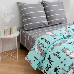 Комплект постельного белья «Йога кошки» - Фото 1