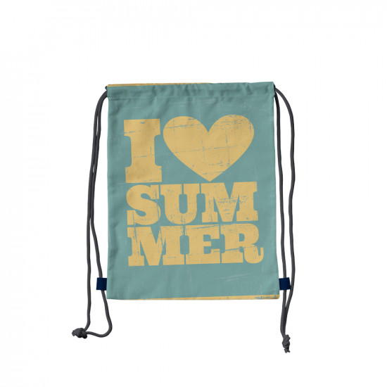 Сумка-мешок Плакат “I love summer”