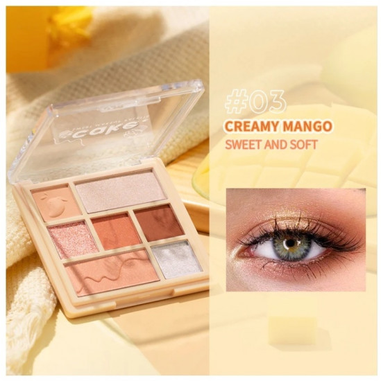 Тени для век «Cake Eyeshadows», оттенок 03 Creamy mango