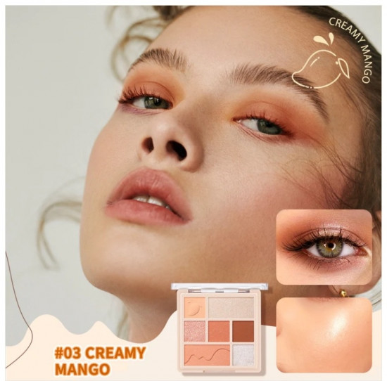 Тени для век «Cake Eyeshadows», оттенок 03 Creamy mango
