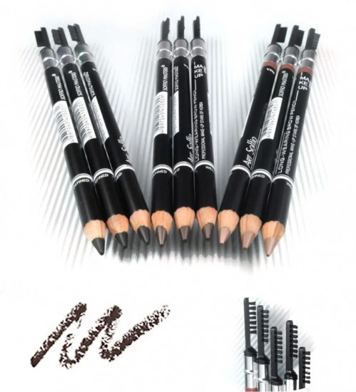 Карандаш для бровей с щеточкой «Long Wearing Eyebrow Pencil Make-Up 818-А-02»
