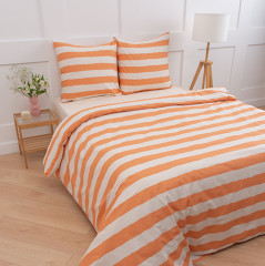 Комплект постельного белья «Полоса абрикос» - Фото 2