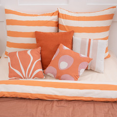 Комплект постельного белья «Полоса абрикос» - Фото 4