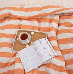 Комплект постельного белья «Полоса абрикос» - Фото 6