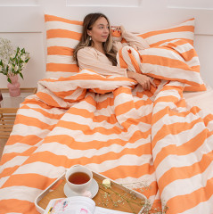 Комплект постельного белья «Полоса абрикос» - Фото 7