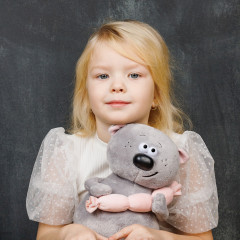 Игрушка мягкая «Котофей и сосиска» - Фото 1