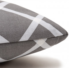 Подушка декоративная «Клетка грей» - Фото 2