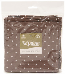 Набор салфеток декоративных «Горошек мокко» - Фото 2