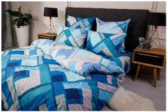 Комплект постельного белья «Мраморная клетка» - Фото 1