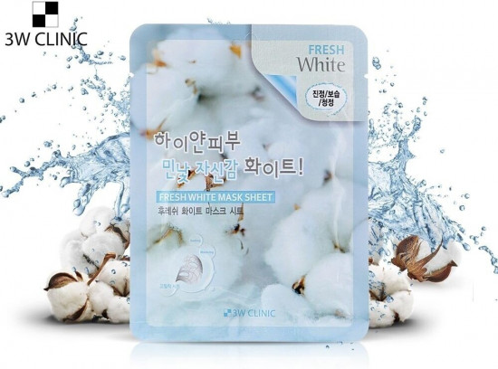 Маска тканевая для лица увлажняющая осветляющая с ниацинамидом «Fresh White Mask Sheet»