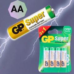 Набор батареек алкалиновых АA - Фото 1