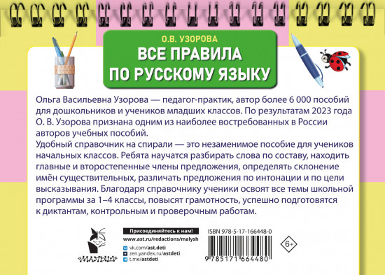 Все правила по русскому языку для начальной школы