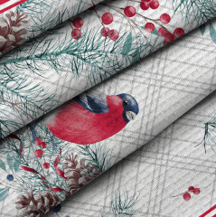 Комплект полотенец вафельных «Celebration bullfinch» - Фото 4