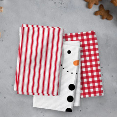 Комплект полотенец вафельных «Сarrot nose» - Фото 1