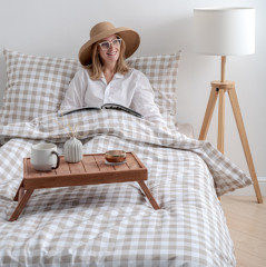 Комплект постельного белья «Клетка виши» - Фото 4