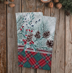 Комплект полотенец вафельных «Celebration» - Фото 2