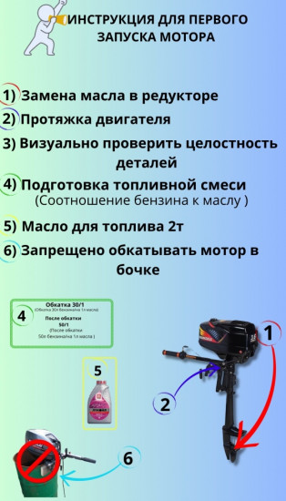 Лодочный мотор 3.6HP