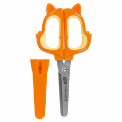 Ножницы  фигурные рукоятки с резиновыми вставками «Белочка» - Фото 2