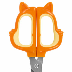 Ножницы  фигурные рукоятки с резиновыми вставками «Белочка» - Фото 3