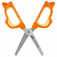 Ножницы  фигурные рукоятки с резиновыми вставками «Белочка» - Фото 5