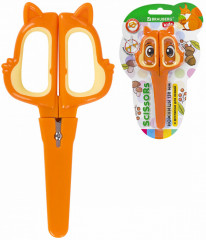 Ножницы  фигурные рукоятки с резиновыми вставками «Белочка» - Фото 9