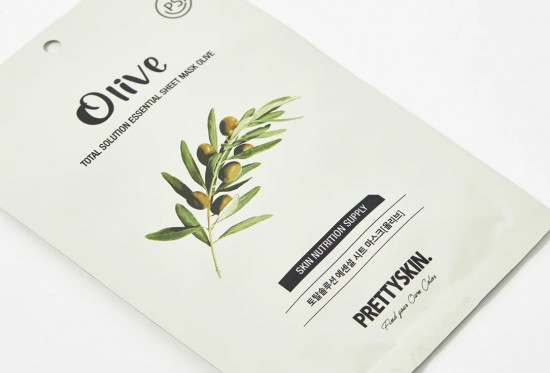 Маска для лица тканевая «Total Solution Essential Sheet Mask Olive»