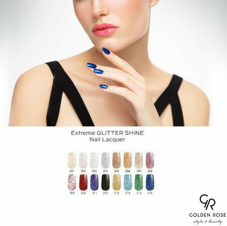 Лак для ногтей «Extreme Glitter Shine»,  оттенок 214