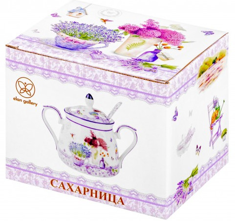Сахарница с ложкой «Лаванда»