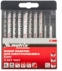 Набор полотен для электролобзика по дереву «T-SET1007» (10 шт.) - Фото 1